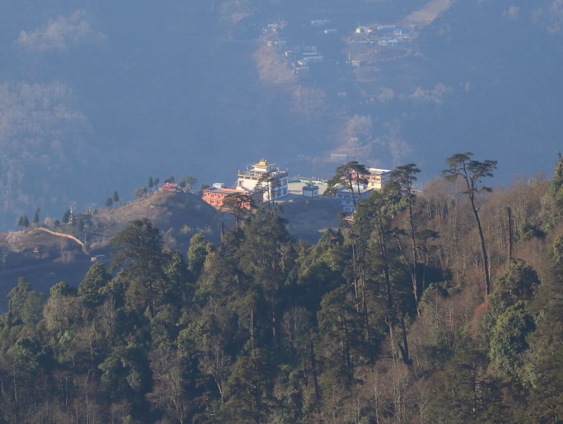 Monastery below the Mandala road